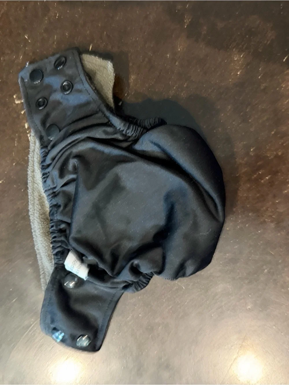 Black All-In-One Newborn Cloth Diaper